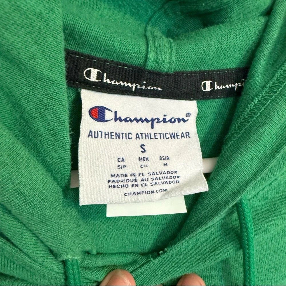 Champion Reverse Weave‎ Hooded Sweatshirt Hoodie Kelly Green Men’s Small Blank